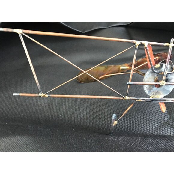 Vintage 1980's Airplane Propeller Metal Wall Art Décor Handmade One Of A Kind - Picture 9 of 10